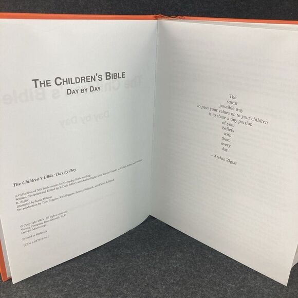 The Children's Bible Day By Day 365 Bible Stories Illustrated Hard Cover 2005 - Picture 3 of 15